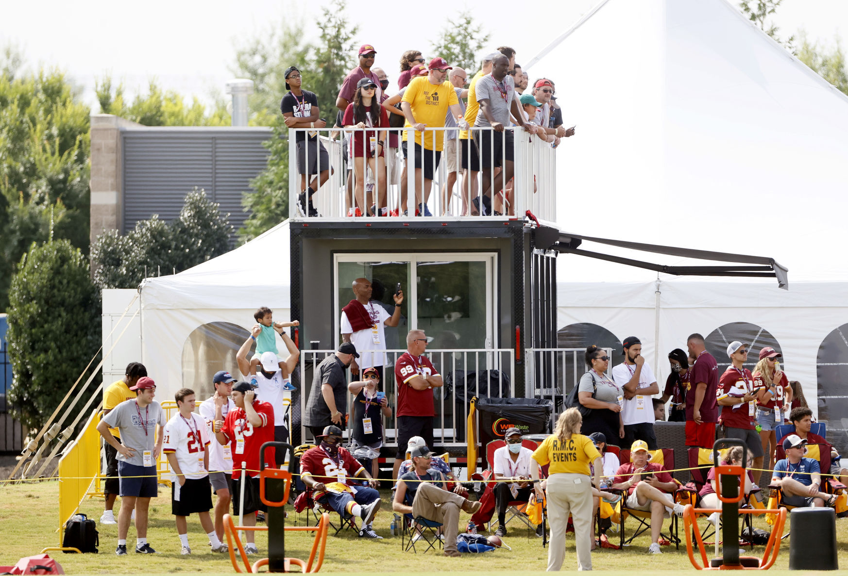Fan appreciation day at Washington training camp